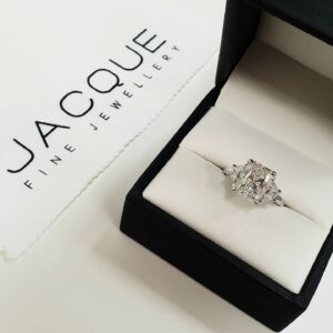 emerald cut engagement ring