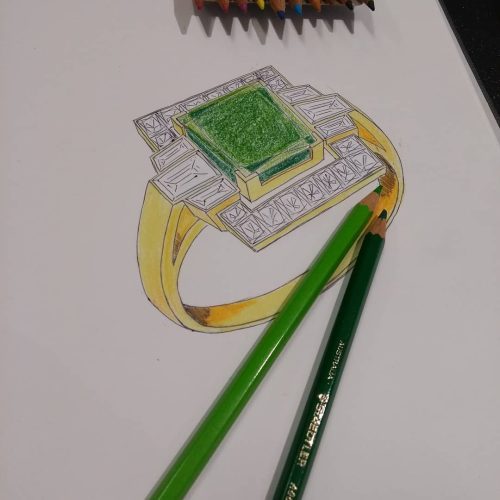 Erebouni jewellery design sketches